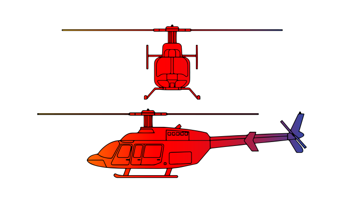 Bell 206 Long Ranger
Helicopters 
5 passengers