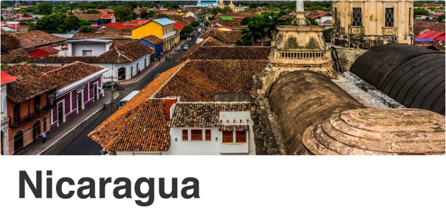 Nicaragua, set between the Pacific Ocean and the Caribbean Sea, is a Central American nation known for its dramatic terrain of lakes, volcanoes and beaches. Vast Lake Managua and the iconic stratovolcano Momotombo sit north of the capital Managua. To its south is Granada, noted for its Spanish colonial architecture and an archipelago of navigable islets rich in tropical bird life.